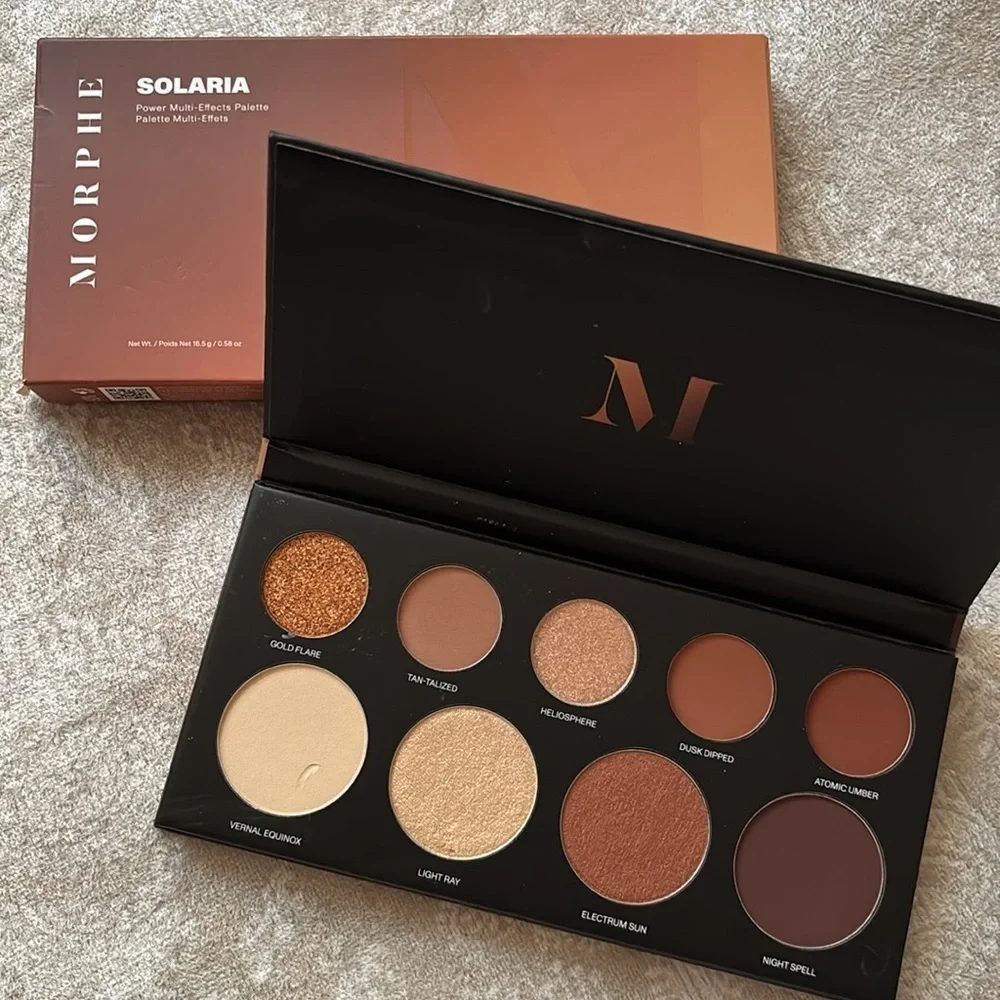 Brand New Morphe Solaria Power Multi-Effects Eyeshadow Palette Matte Shimmers